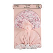 Wholesale - 2PK TURBAN HATS, PINK, UPC: 191655157079
